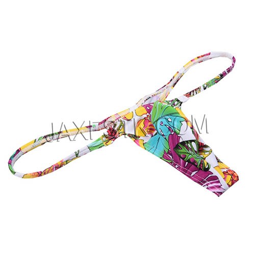 Fashion Print Sexy Men's Underwear G Strings Men Underpants Male Thong Underwear Bikini Tback TS52