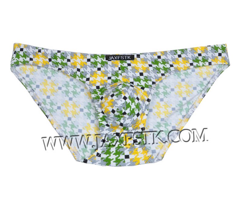 New Men Pouch Briefs Over Hips Back Comfy Printed Spandex Underwear MU204