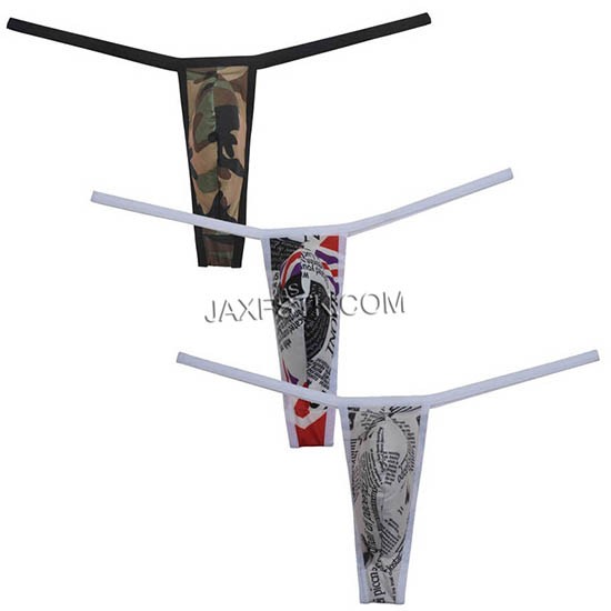 Spandex Underwear Men's Thong Less Extreme Coverage Shorts T-back Micro G-String MU737