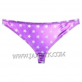 Slip inferiore perizoma posteriore corto lucido da uomo Star Faux Bilini Underwear MU406