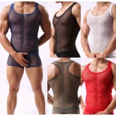 Maglietta intima da uomo super sexy con scollo a V T-shirt intima Canotta Canotta Taglia M L XL MU344