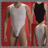 Maglia intima da uomo sexy a rete elasticizzata Body intimo S ~ L MU518