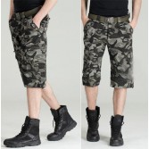 JAXFSTK Men’s Military BDU Pants Army Cargo Fatigue Camouflage Camo Shorts 8 Size MU571