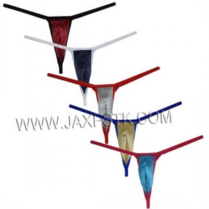 Shiny Underwear For Men Fashion Patchwork Design Sexy Bikini Thongs Male G-string Smooth Underpants Mini Shorts Glitter Pouch