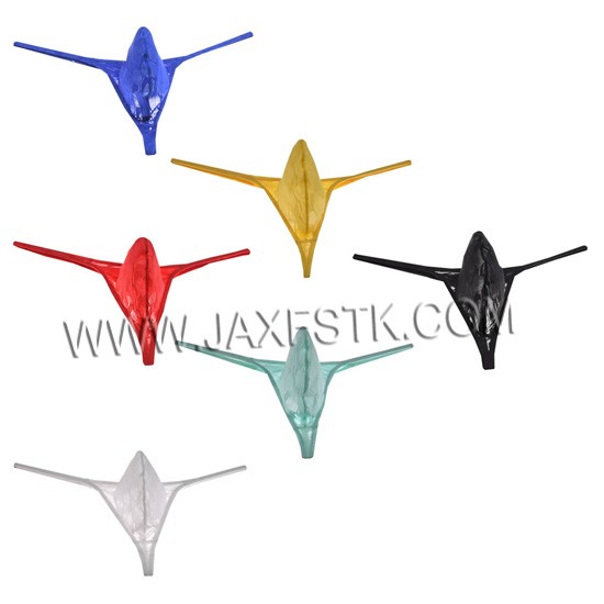New Fashion Hexagon Pattern Sexy Bikini Men's Thongs&G-Strings Pouch Male Thong Underwear Breathable Mesh Elastic Stretch