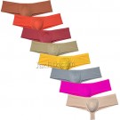 New Sexy Men's Swimming Cloth Fabric Boxer Briefs Underwear Bulge Pouch Brazilian Bikini MU3005b M L XL 8 Colors for Choose