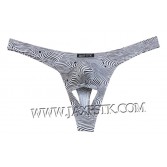 Novelty Men Pouch Thong Isolation Underwear Nuts Out String Spandex T-back Bikini Pants MUS203