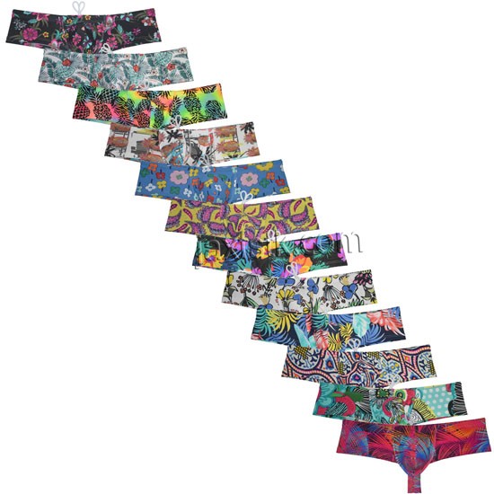 Fashion Bikini Brazilian Mens Swimwear Skimpy Briefs Cut Surf Board Shorts Cheeky Sexy Swim Trunks MU47-2B
