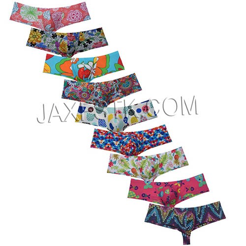 Sexy Men's Underwear Hipster Stretch Spandex Trunks Bulge Shorts Cheeky Boxer Briefs TS55-9N