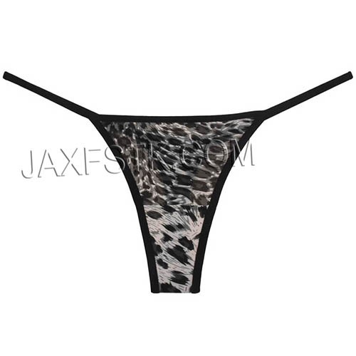 Women Leopard Brazilian Tangas Bikini Thong Stretch Charm Soft Panties ...