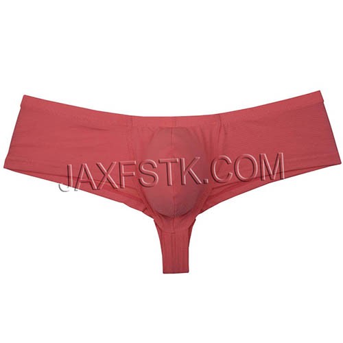 Sexy Half Cover Back Boxers Men's Underwear Exotic Booty Short Ice Silk Bikini Brief TS2105
