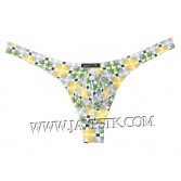 Sexy Men's Pouch Thong Printed Underwear T-back Bikini Spandex G-String MUS202