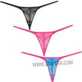 Sexy Pouch String Micro Thong Men Tanga See-through Lace Bikini T-Back Underwear