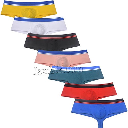 Men's Cotton Cheeky Boxer Briefs Underwear Male Skimpy Pouch Shorts 1/2 Buttocks Size M L XL MU162