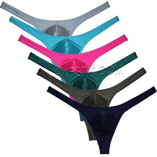 Sexy Stretch G-string Men's Wet Look Underwear Low Rise Underpants Micro Enhancer Thong TS2141