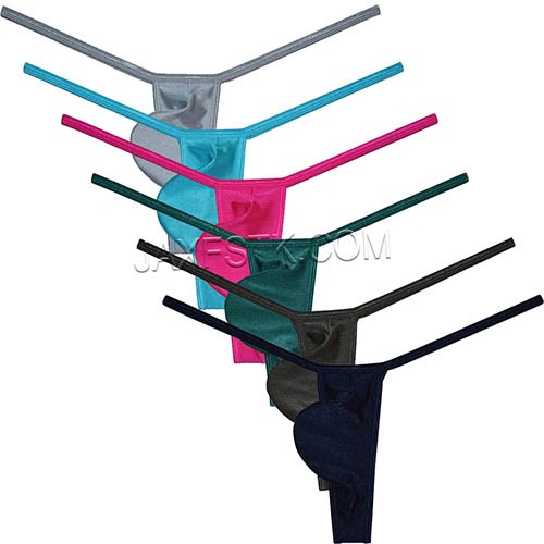 Sexy Men's Underwear Shiny G-string Bulge Pouch Thong Stretch Beach Shorts Panties Jockstrap  TS2143