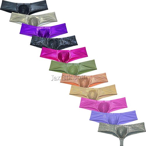 Men's Gloss Brazilian Bikini Underwear Pouch Briefs Hipster Trunks Cheek Underpant Size M L XL 11 Colors For Choose MU288