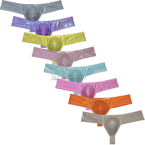 Men's Gloss Wet Look Skimpy Boxer Briefs Pouch Enhancing Bikini Underpants Hipster Size M L XL MU290
