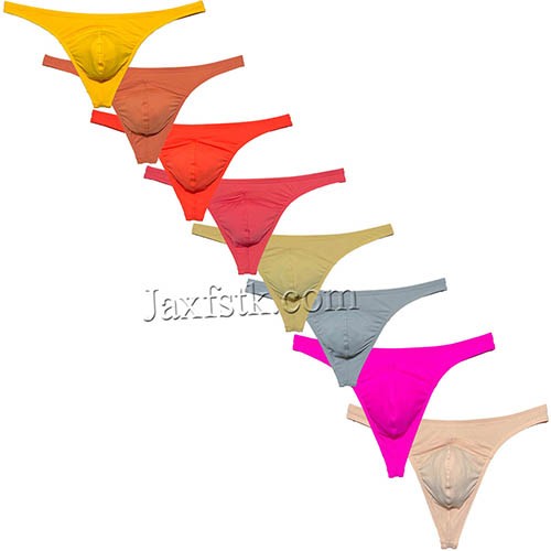 New Sexy Men Bikini Thong Solid Tangas Underwear Male Pouch T-back Underpants Smooth Swim MU3001b M L XL 8 Colors for Choose