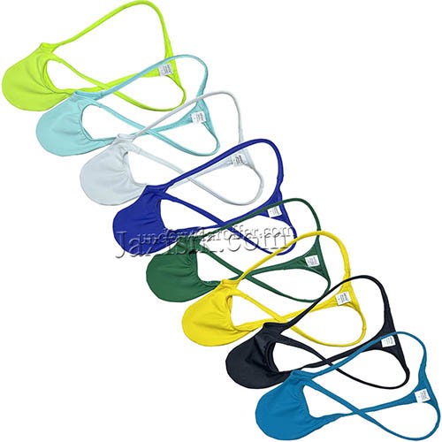 Men's Spandex Micro Thong Underwear Contour Pouch G-string Tangas Bikini T-back Size M L XL 8 Colors For Choose MU3003