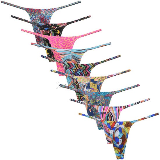 Men's T-back Posing Slim Bikini Thong Underwear Men Sexy Minimal Coverage Swim G-string Jockstrap MU52-G