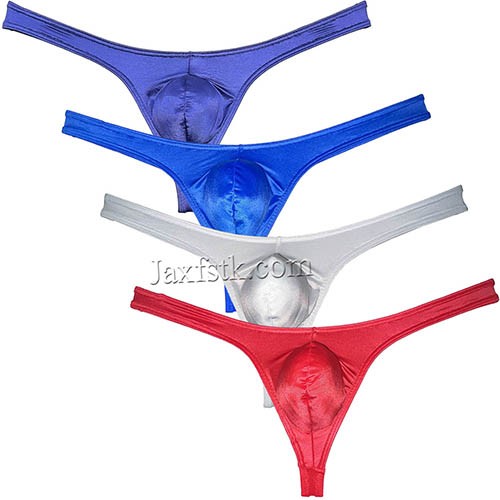 Men's Shiny G-string Thongs Underwear Wet Look Bulge Pouch T-back Jockstrap MU671 M L XL