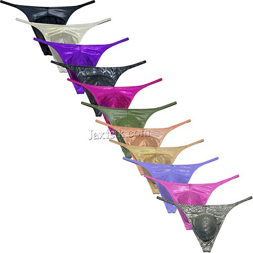 Men's Gloss G-string Thong Underwear Classics Pouch T-back Elastic Sex Swim Tangas Size M L XL 11 Colors For Choose MU90