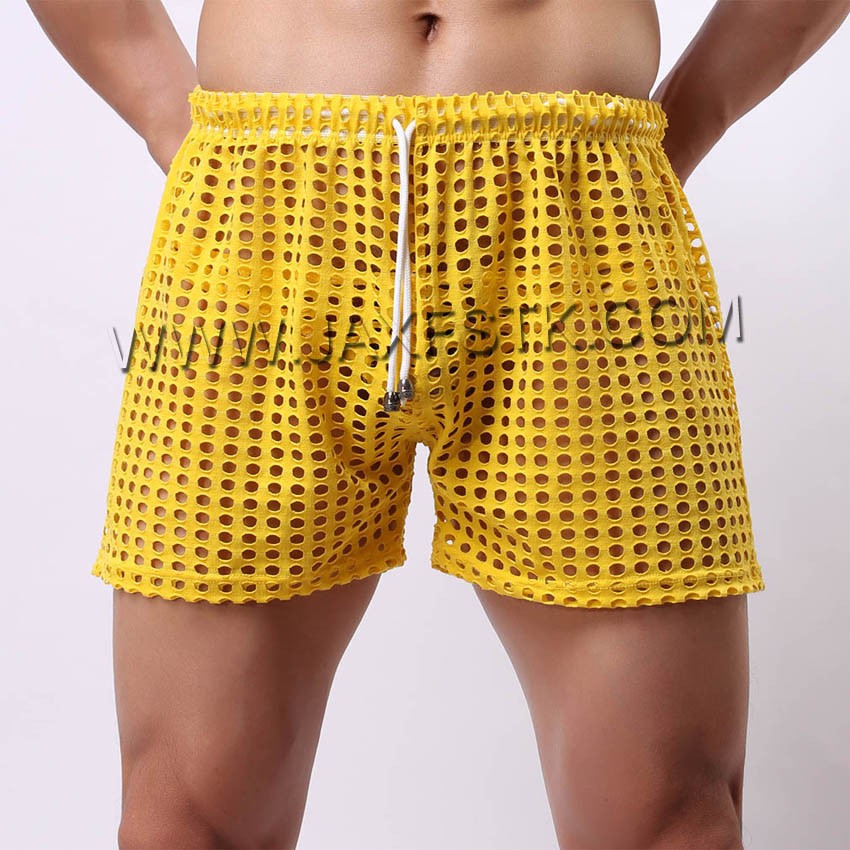 Men's Hollow Homewear Workout Lounge Wear Shorts M~XL