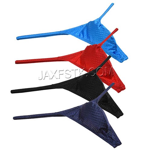 Sexy Men's Booty Tangas Underwear Male Drawnwork Thong Stretchy Slim Cut G-string String TS72
