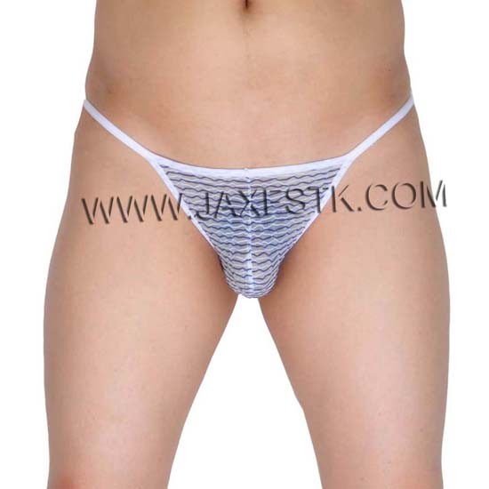 Men's Underwear Open Crotch Briefs Grille Cloth Cheeky Briefs