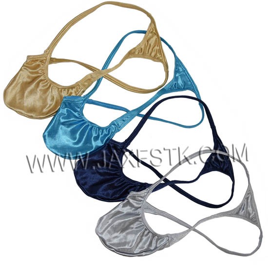 Super Sexy Men's Shining Micro String Thong Noble Bulge Pouch T-back Sexy Male Bikini Underwear Pants