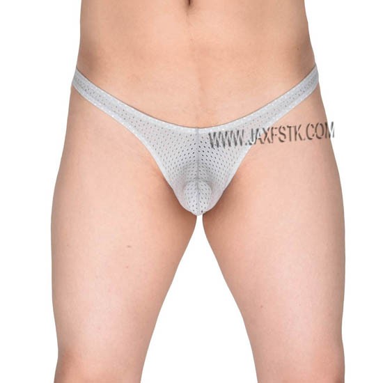 Men's Pouch Thong Male G-String Breath Holes Thongs Mini Bikinis Elastic Underwear Enhance Bulge T-back