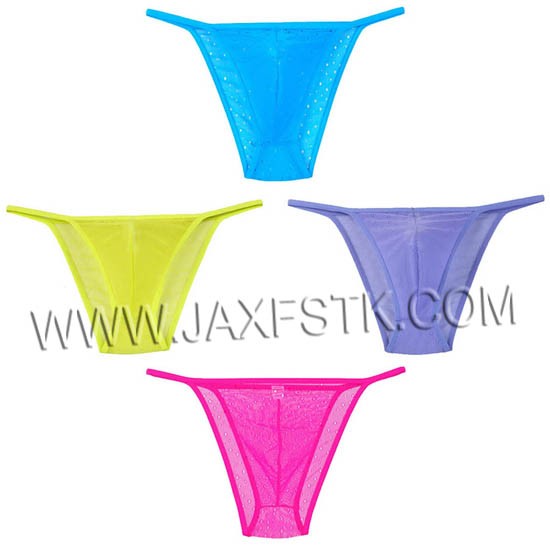 Lace Mesh Holes See-Through Mesh Sexy Bikini Gay Men Underwear Briefs Undershorts Pouch Male Underpants Men's Fashion Brief