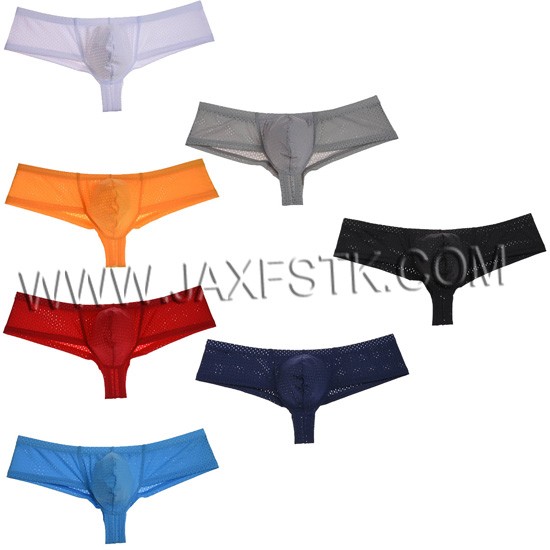 New Arrival Pure Color Breathable Mini Sexy Boxers Men's Underwear Fashion Design Male BoxerShorts Men Boxers Pouch Style