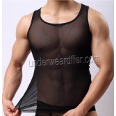 Новая мужская мягкая сетка без рукавов нижнее белье Tank Top Vest Titness Wear Short Shirt MU929