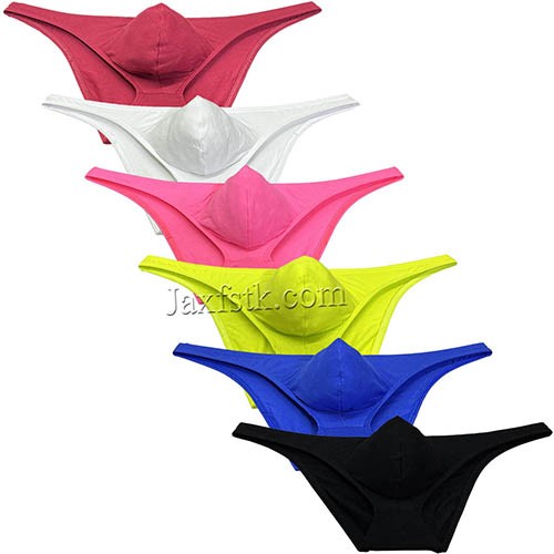 Men's Cotton Bikini Briefs Enhance Pouch Underwear Male Bulge Pouch Skimpy Briefs MU145 M L XL