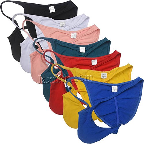 Men's Cotton Bikini Briefs Underwear Hipster Boyshorts Pucker Back Cheeky Briefs 7 Colors For Choose MU164
