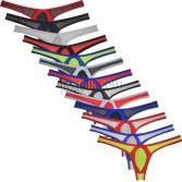 Sexy Men's Out Ring Bulge Pouch Soft T-Back Sheer Man Panties Thongs Mesh Underpants Gay Slip Mesh Thong Bikini Underwear MU109