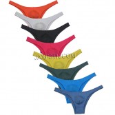 Sexy Underwear Men's Bikini Hipster Panties Half Cover Back Briefs Modal Cheeky Briefs MU2136