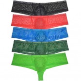 Men's See-through Cheeky Underwear Super Soft Cheeky Gay Underwear Bikini Mini Boxers Bikini Boxers Brazilain Cut Shorts MU2255