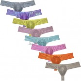 Men's Gloss Wet Look Skimpy Boxer Briefs Pouch Enhancing Bikini Underpants Hipster Size M L XL MU290