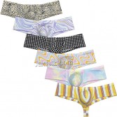 Men's Sexy Cheeky Brief Underwear Exotic Booty Short Half Butt Brazilian Bikini MU295 M L XL
