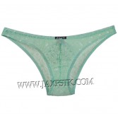 Bikini de encaje Jacquard de los hombres Brief Pouch Underwear Diamond Solid Thong Briefs Pantalones MU246X