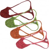 Sexy Men's Glass Yarn Bikini Thong Contour Pouch String Underwear G-String T-back Organdy Tangas MU612