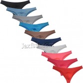 Men's Spandex Bikini Briefs Underwear Hipster Boyshorts Pucker Back Shiny Briefs 10 Colors For Choose MU647