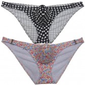 Men's Air Bubble Knitted Fabric Cheeky Briefs Underwear Side Hook Bikini Briefs MU651