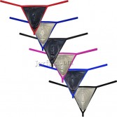 Men Shiny Leather String Bikini Tangas Underwear Soft Pouch Lingerie T-back MU83B M L XL