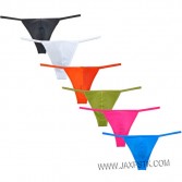 Men Sexy Hip T-back 4 Way Stretch Fabric Thong Underwear Micro Cut G-String