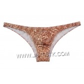 Men's Snakeskin Patter Bikini Briefs Underwear Pouch Briefs Mini Trunk Pants men gay underwear mens bikini sexy underwear men
