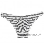 Men Stripe Mesh Mini Briefs Gay Underwear Pouch Bikinis Male Briefs Calzoncillos men gay underwear mens bikini sexy underwear